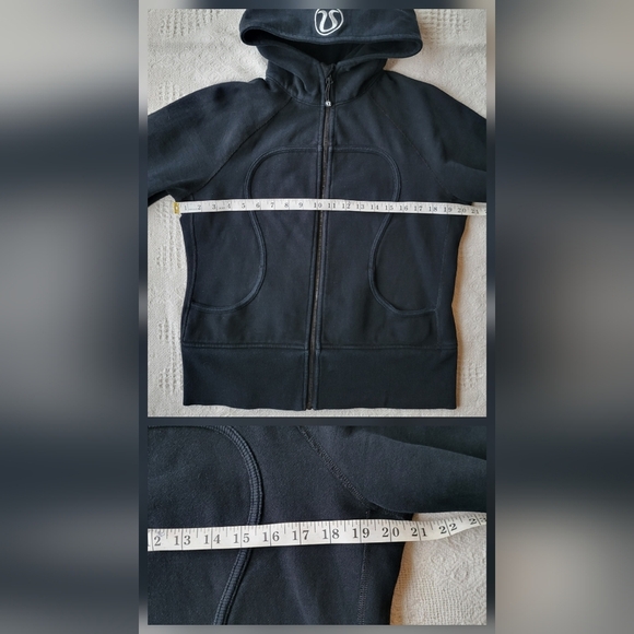 Lululemon Black Athletic Comfy Everyday Casual Zip Up Hooded Sweater - Picture 11 of 11